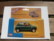 Original Mini Advertising Postcard 1997 MINT Mini Cooper in a Model Box