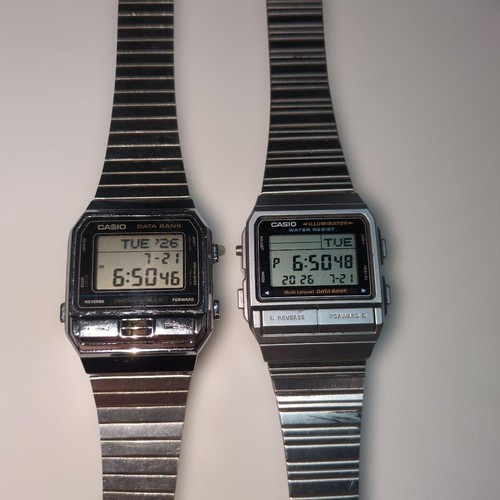 Casio data bank watch set - bank, of