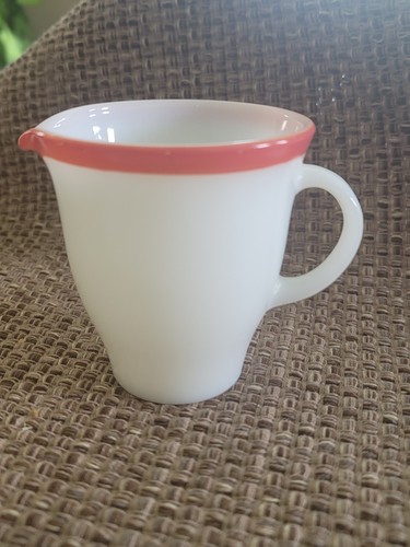 Vintage pyrex coral band - band, white