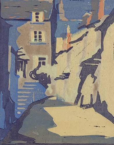 Glasgow school art woodcut - glasgow,