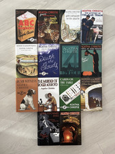 14 x Agatha Christie Poirot Set Collins Crime Club Hardback Facsimile Books