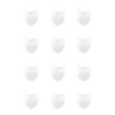  12 Pcs Performance Props Beard Elder Fake Christmas Santa Mustaches