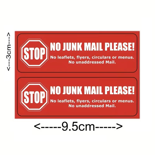 2pcs junk mail sticker - sticker, set