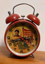 Vintage Chinese Chairman Mao waving alarm clock - not working, for parts/repair