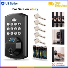 Fingerprint Door Lock Aluminum Keyless Entry Deadbolt Smart Home Security