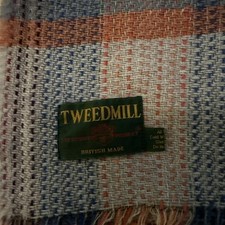 TWEEDMILL All Wool Tartan Check  Throw, Car, Picnic etc  - Made in Britain *