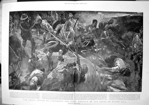 Original old antique print - original,