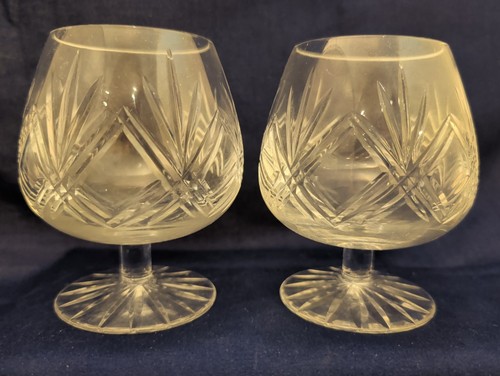 Pair lead crystal cut - lead,