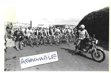 Vintage Old Photo Row Cyclists