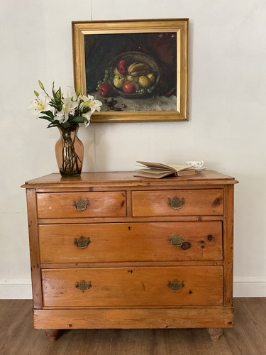 Victorian pine chest - pine, of