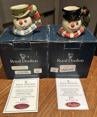 2xroyaldoultonsnowman xmas - 2xroyaldoultonsnowman, c/