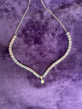 Mystic Topaz Alluring 18" Adjustable Necklace With Attached Pendant  FREE P&P