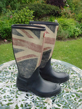 Hunter Limited Edition Union Jack Wellington Boots. Kids Size 3