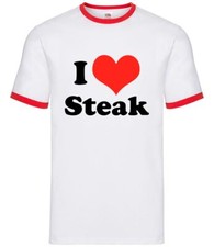 I Love Steak - Mens Ringer -
