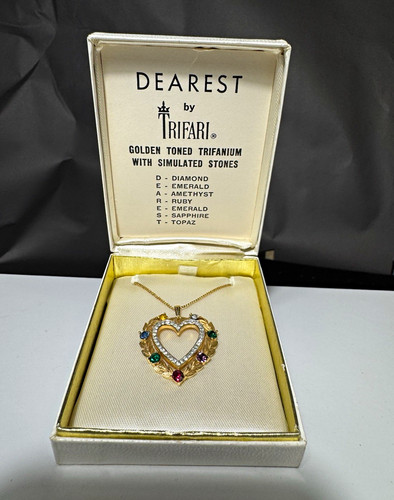 Vintage crown trifari dearest - crown,