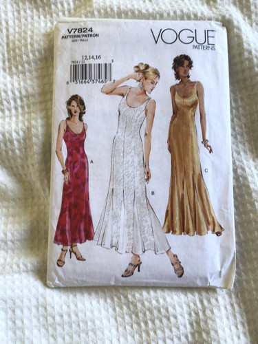 Vogue v7824 slip dress - v7824,