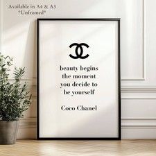 Chanel Quote Wall Art Print