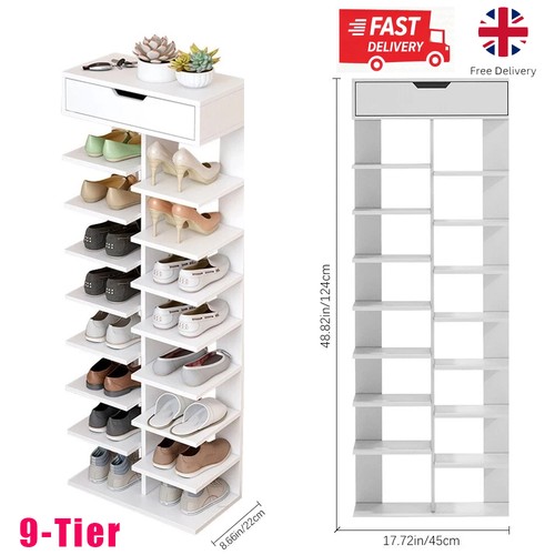 Tier shoe rack tall storage - 9,