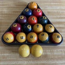 Vintage Resin Pool Table Balls