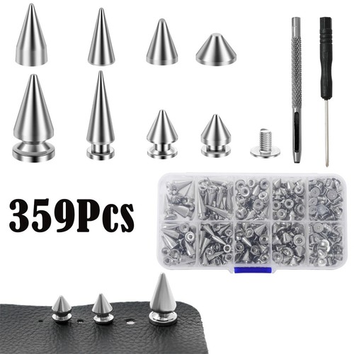 359pcs punk rivet studs - rivet, cone