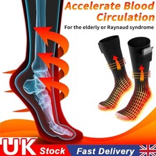 5000mAh Rechargeable Heated Socks For Men Women Washable Electric Warming Sock