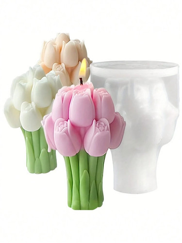 Tulip3d flower silicone - 1, pc
