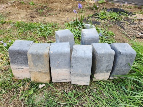 Grey block kerb stones - grey,