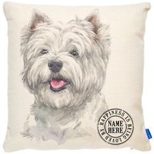 Personalised Westie Cushion