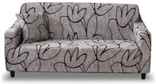 Hotniu 1-Piece Fit Stretch Sofa Covers  Printed Sofa Slipcovers -Furniture Cover