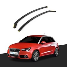 Audi A1 MK1 2012-2018 3 Door Hatchback Wind Deflectors 2pc Tinted
