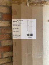 Curved P Shape Shower Bath Screen with Rail  collection only 