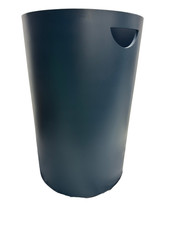 John Lewis Matte Lacquer Laundry Basket H61 x Dia.38cm - Blue ~Cut Mark/No Lid~
