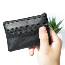 Leather Mini Coin Purse Unisex