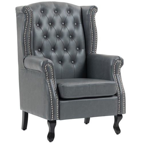 Homcom wingback armchair - homcom,
