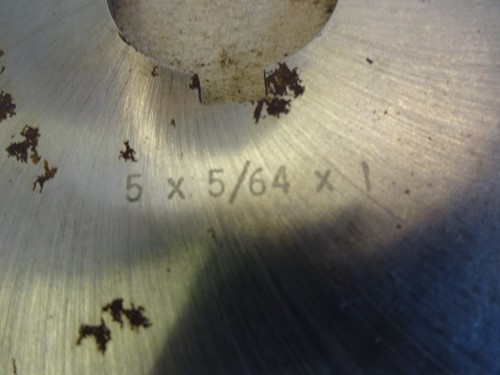 Slitting saw blade - , horizontal