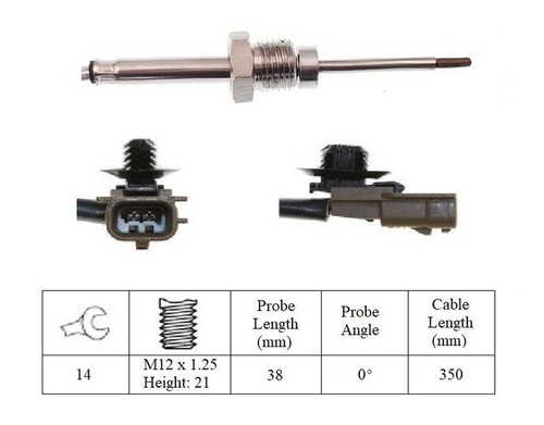 Dpf exhaust temperature - temperature, sensor