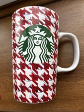Starbucks Red Houndstooth Mug