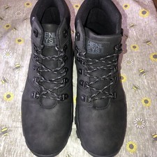 Unisex Henleys Boots Walking Casual Work Winter Boots Faux Leather-Black  Size 7