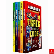 Minecraft Stonesword Saga Series 5 Books Set by Nick Eliopulos Golem’s Game NEW