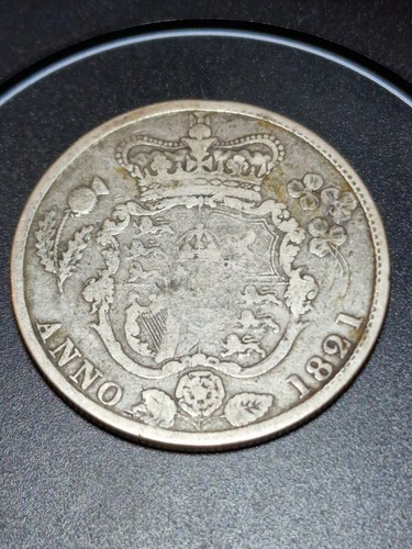 1821 george half crown - iv,