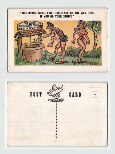 Postcard humorous cartoon - humorous,