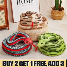 1.6M Snake Plush Toys Kids Soft Doll Teddy Plushies Wild Animals Stuffed Teddies