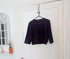 Phase Eight Women's Cardigan Shrug Purple Size 12