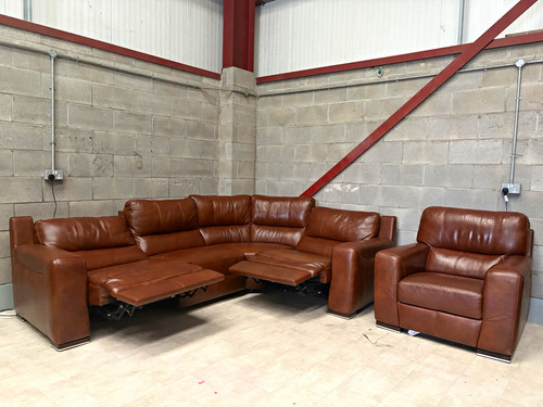 Brown italian leather - brown,