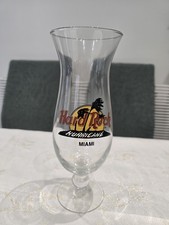 Hard Rock Cafe Hurricane MIAMI Pint Glasses Tumbler Goblet Cocktail Glass