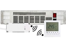 TCP Plinth 2kW Stainless Steel Fan Heater with Programmable RF Thermostat 7 Day