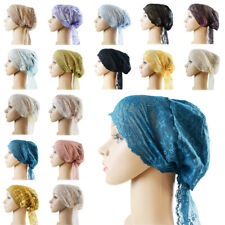 Lace Women Muslim Hijab Under Scarf Bonnet Inner Cap Headwear Hair Loss Arab Hat