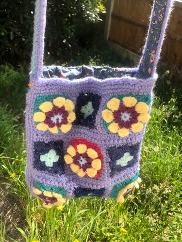 Handmade crochet granny square - crochet,