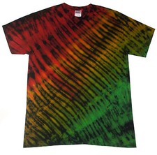 T Shirt Tie Dye Rasta  Wave