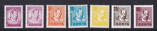 Kenya lions revenue stamps - revenue,